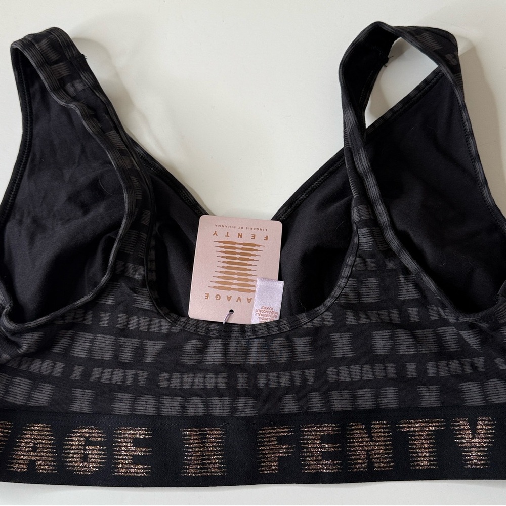 Savage X Fenty Forever Savage Crossover Cotton Bralette Black 3X - Picture 7 of 11